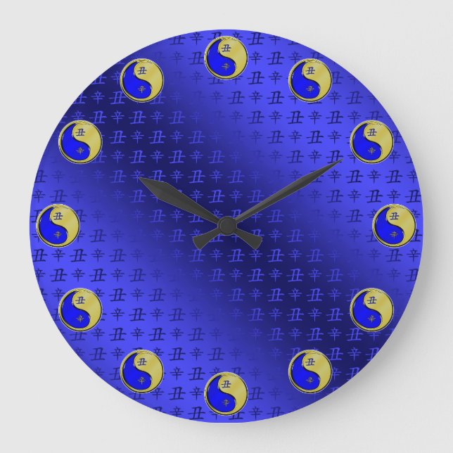Metallener Ochse Große Wanduhr (Vorderseite)
