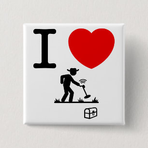 Metallentdeckung Button