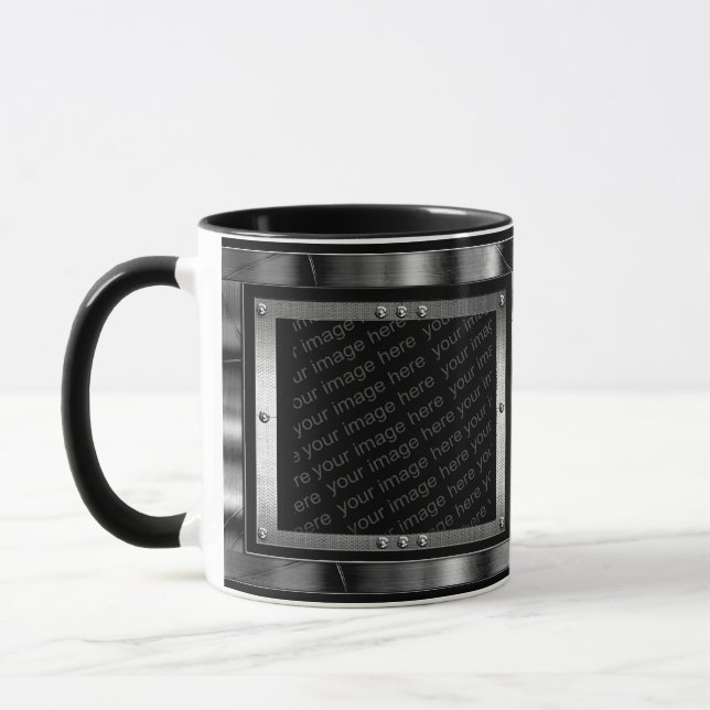 MetallFoto gestaltet Tasse (Links)