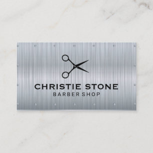 Metallgewebe   Hintergrund des Scheren-Symbols Visitenkarte