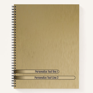 Metallgewebe in gebürsteter Form Notizbuch