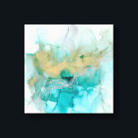 Metallgewebe Leinwanddruck<br><div class="desc">Interwoven Metallics von Jennifer Goldberger</div>