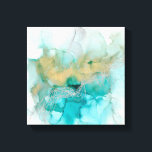 Metallgewebe Leinwanddruck<br><div class="desc">Interwoven Metallics von Jennifer Goldberger</div>