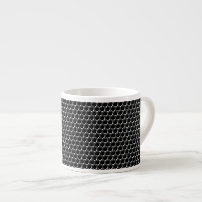 Metallgitterfeld - Hintergrund Espressotasse (Vorderseite Rechts)