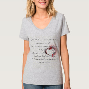 Metallherz mit Shakespeares Sonnet 18 T-Shirt