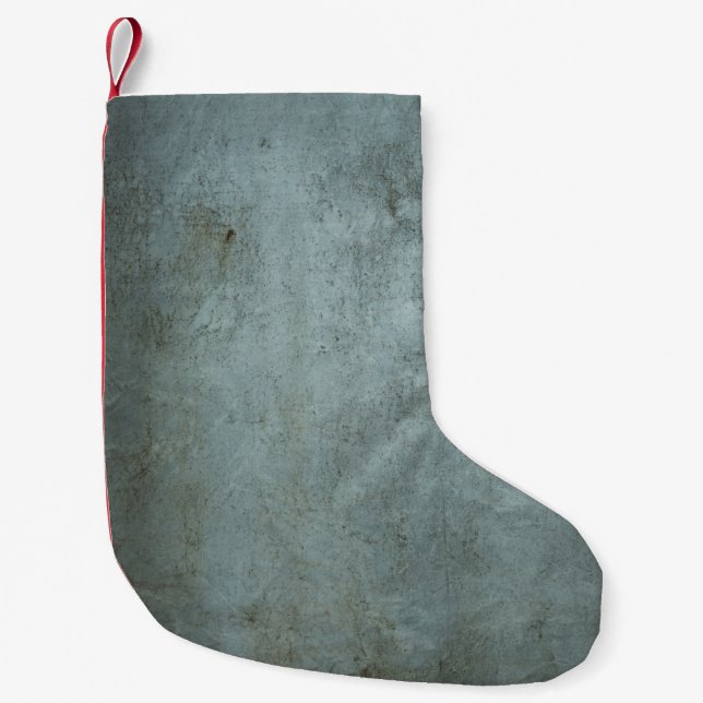 Metallhintergrund Kleiner Weihnachtsstrumpf (Vorderseite)