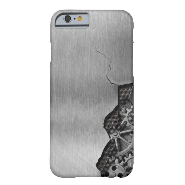Metallhintergrund mit mechanischem Schaden Case-Mate iPhone Hülle (Rückseite)