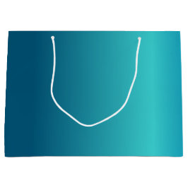 Metallic Blue Große Geschenktüte