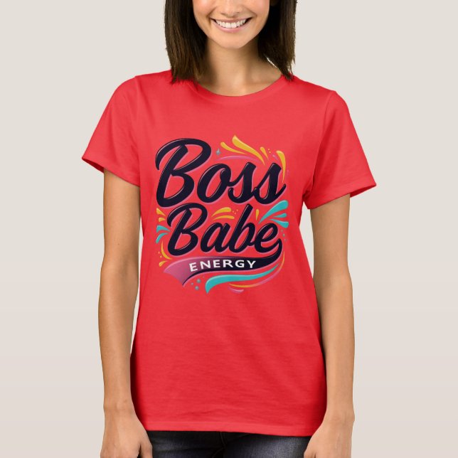 Metallic Boss Babe Vibes Top (Vorderseite)