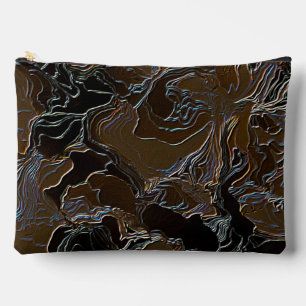 Metallic Brown Camouflage Zubehörtasche