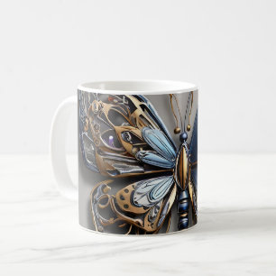 Metallic Butterfly Kaffeetasse