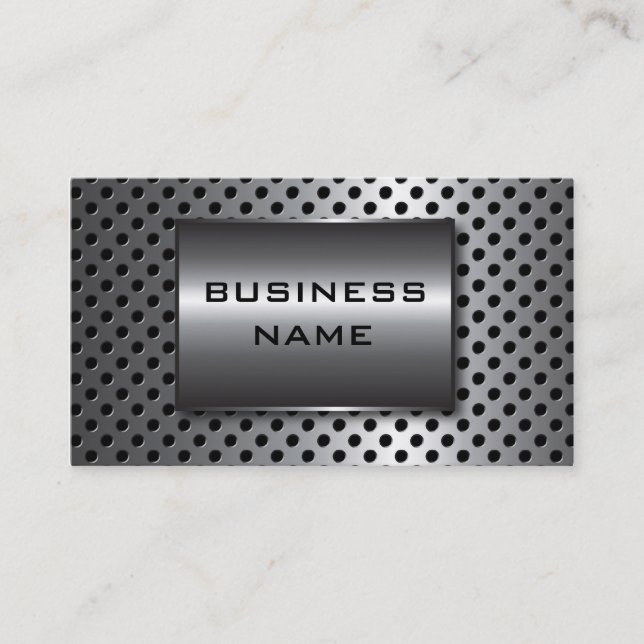 Metallic Design Business Card Visitenkarte (Vorderseite)