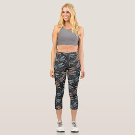 Metallic Dragonflies Leggings