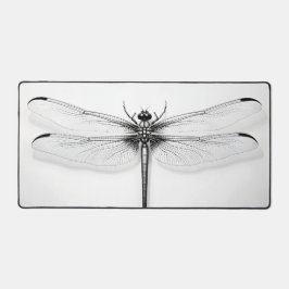 Metallic Dragonfly Desk Mat - Stilvoll & funktione Schreibtischunterlage