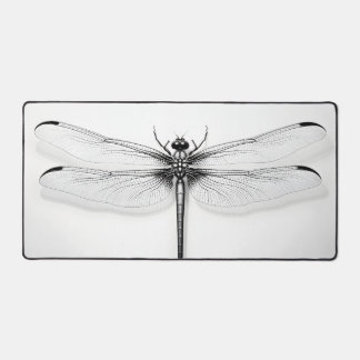 Metallic Dragonfly Desk Mat - Stilvoll & funktione Schreibtischunterlage