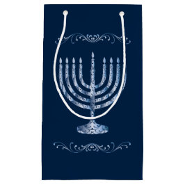 Metallic Filigree Menorah Kleine Geschenktüte