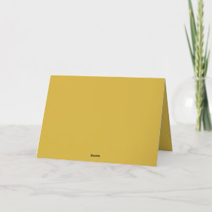 Metallic Gold Accent Blank Card für Danke Hinweis