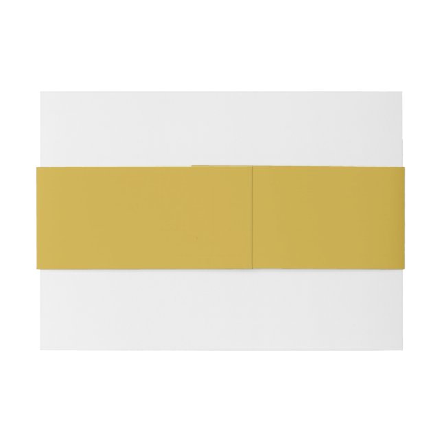 Metallic Gold Bly Band für Hochzeitseinladungen (Rückseitenbeispiel)