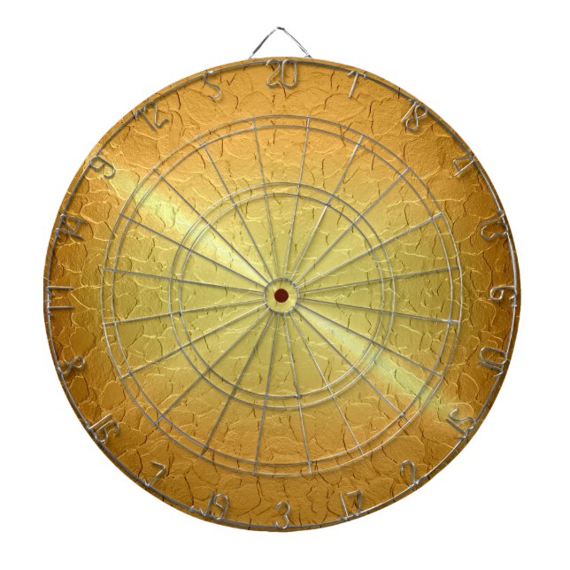 Metallic Gold Stainless Steel Metal Dartscheibe (vorne)