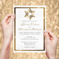 Metallic Gold Star von David Jewish Wedding