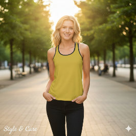 Metallic Gold Tank Top for Stylish Shimmer Fashion
