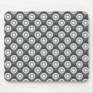 Metallic Gray Funky Blume Mousepad