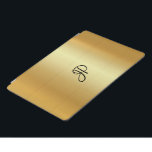 Metallic Look Imitate Gold handgeschriebenes Monog iPad Pro Hülle<br><div class="desc">Metallic Look Imitate Gold handgeschriebene Monogram Moderne elegante Template iPad Pro Cover,  iPad Hüllen & Covers.</div>