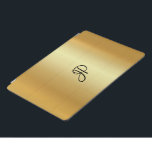Metallic Look Imitate Gold handgeschriebenes Monog iPad Pro Hülle<br><div class="desc">Metallic Look Imitate Gold handgeschriebene Monogram Moderne elegante Template iPad Pro Cover,  iPad Hüllen & Covers.</div>