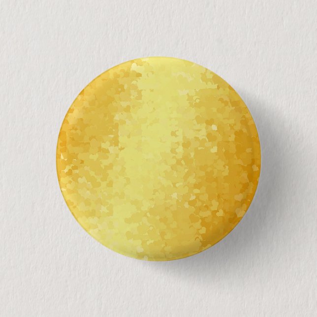 Metallic Look Imitate Gold Hört glamouröse Vorlage Button (Vorderseite)