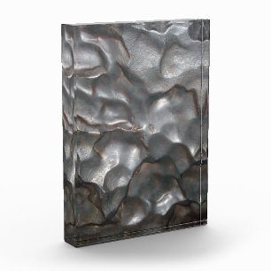 Metallic Meteorite Rock Pattern, Fotoblock