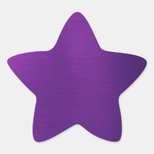 Metallic Royal Lila Stern-Aufkleber