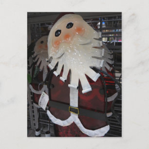 Metallic Santa Feiertagspostkarte