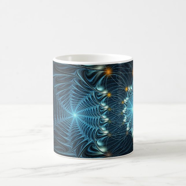 Metallic Spider Webs Kaffeetasse (Mittel)