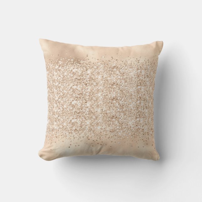 METALLIKER SATIN CHAMPAGNE SPARKLE DURCH KISSEN (Vorderseite)