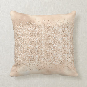 METALLIKER SATIN CHAMPAGNE SPARKLE DURCH KISSEN
