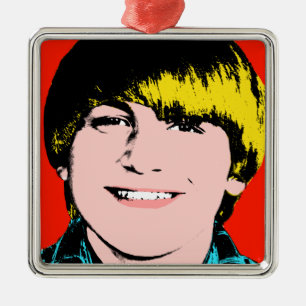 Métallique Ado Boy Custom Pop Art Keepsaké Ornement
