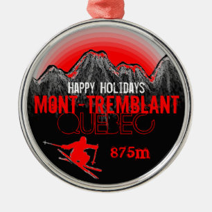 Métallique Bonnes fêtes ornement de Mont Tremblant Québec