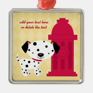 Métallique Chien de dalmation de bande dessinée et ornement