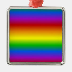 Métallique Couleurs arc-en-ciel ornement personnalisé