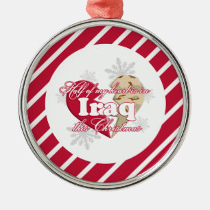 Métallique En Irak cet ornement rond de Noël