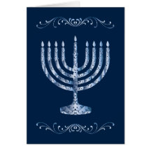 Métallique Filigree Menorah