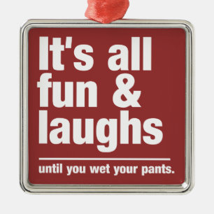 Métallique FUN & LAUGHS ornement couleur personnalisé