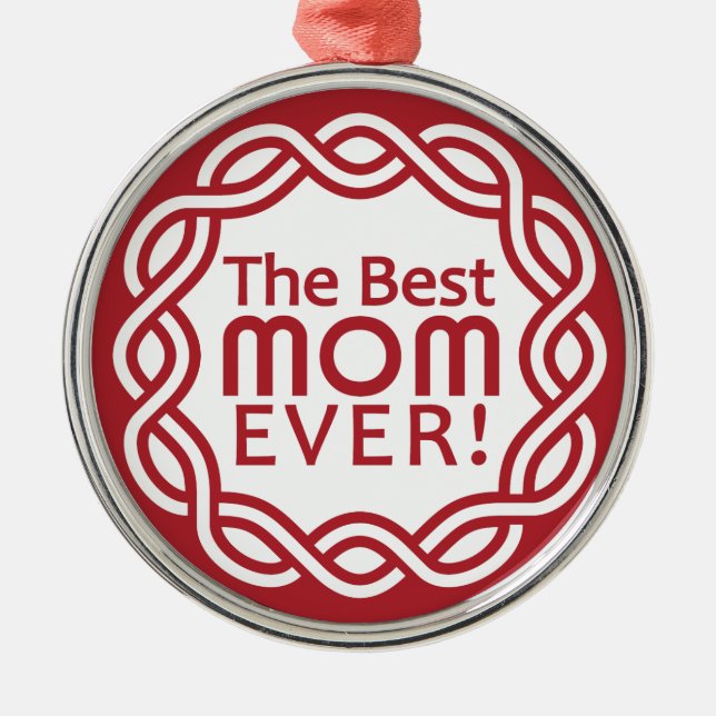 Métallique MEILLEUR ornement MOM (Devant)