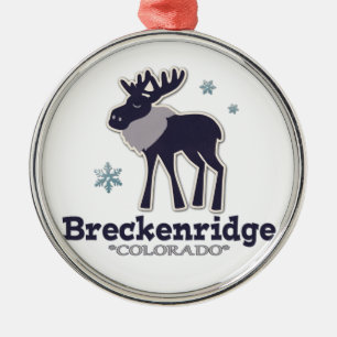 Métallique Ornement bleu de Breck le Colorado de flocon de
