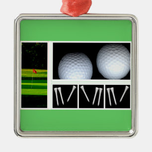 Métallique Ornement d'amant de golf