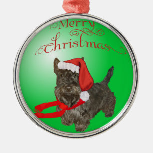 Métallique Ornement de chien Scottie