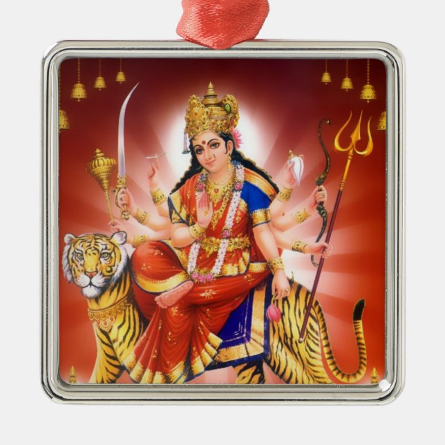 Métallique Ornement de Durga (Devant)
