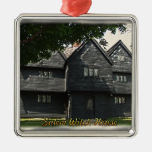 Métallique Ornement de la maison de sorcière Salem