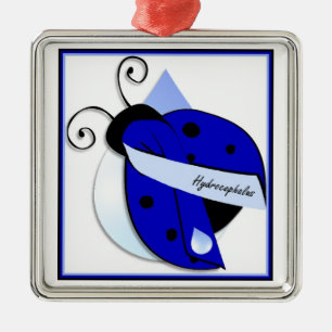 Métallique Ornement de l'hydrocéphalie de Ladybug