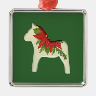 Métallique Ornement du Cheval de Noël